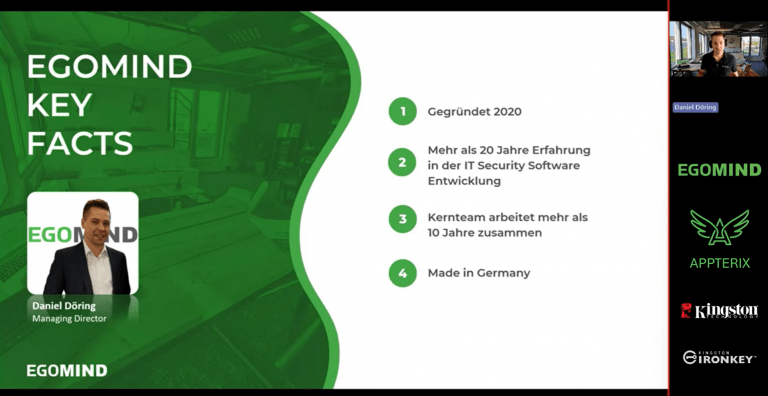 Appterix EgoMind Kingston Technology IronKey
