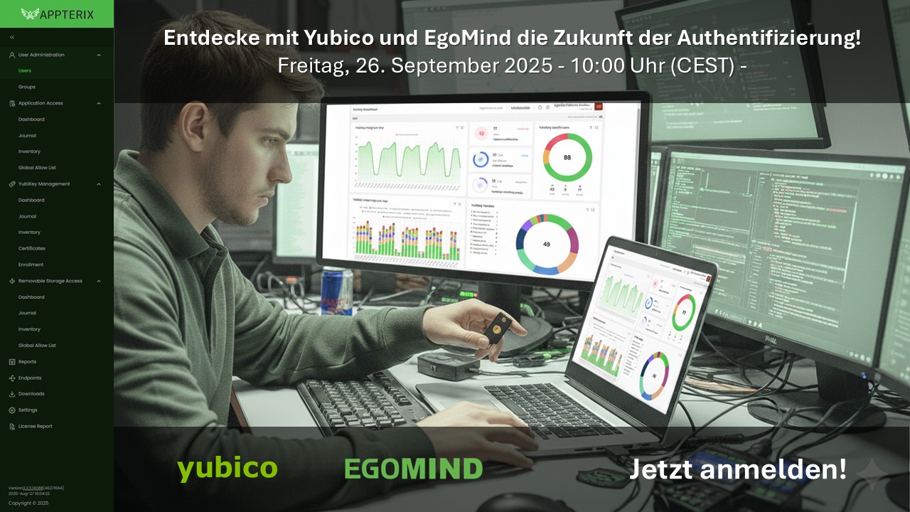 EgoMind Appterix Yubico YubiKey Webinar