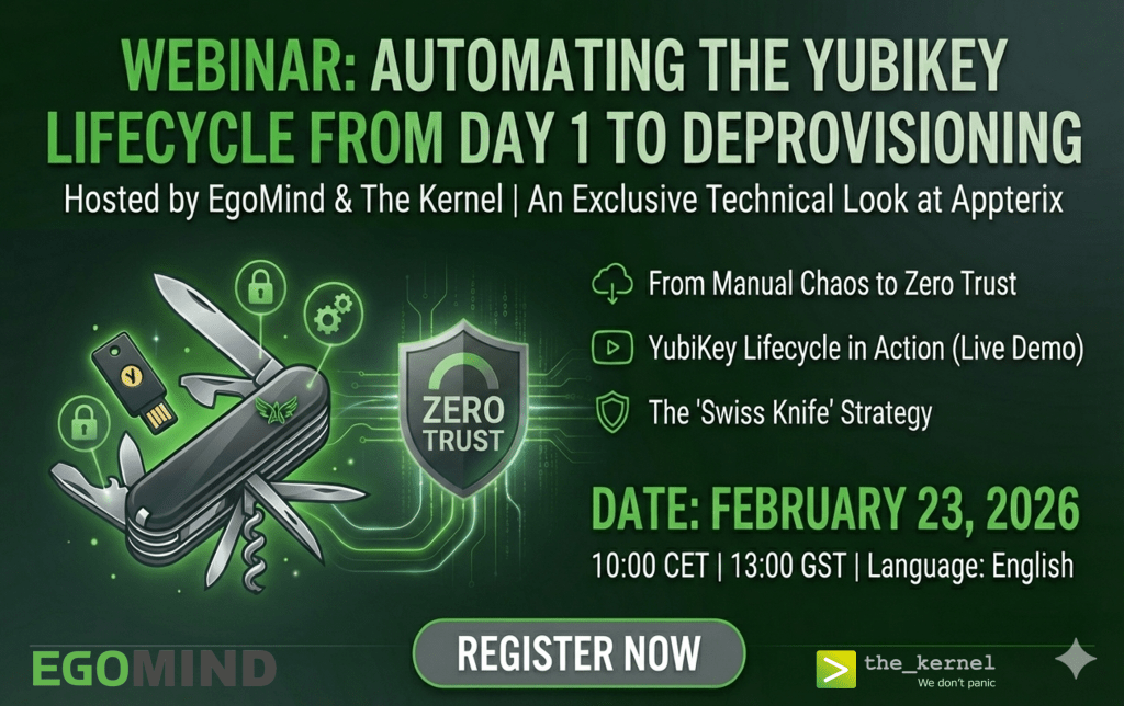 EgoMind The Kernel Appterix YubiKey Webinar