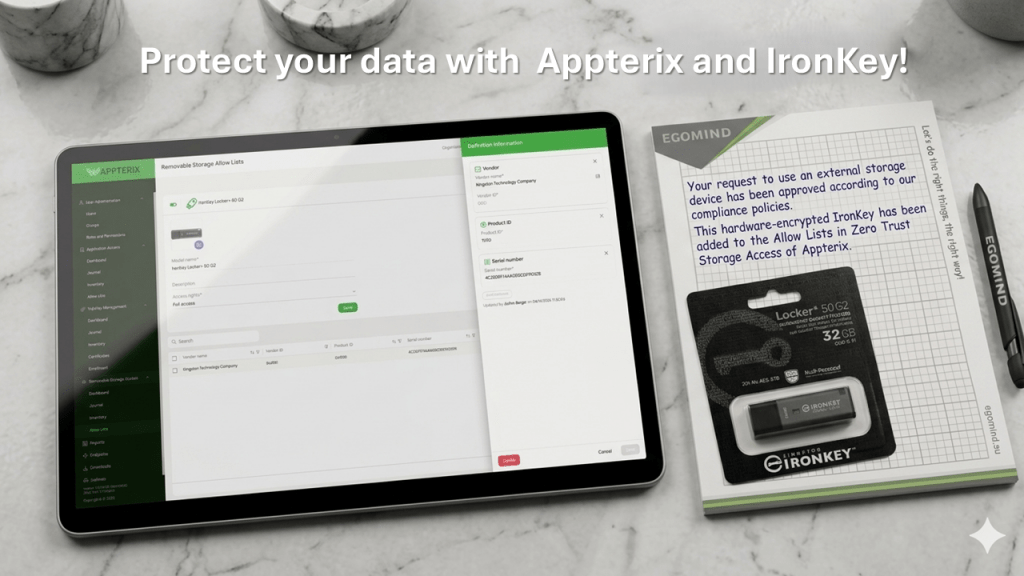 EgoMind Appterix Kingston IronKey Locker 50 G2 Zero Trust Storage Access Protection