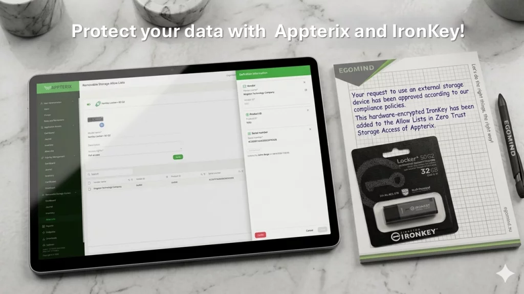 EgoMind Appterix Kingston IronKey Locker 50 G2 Zero Trust Storage Access Protection