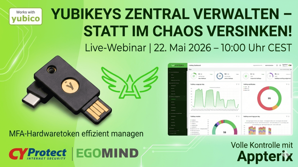 Webinar EgoMind CyProtect YubiKey Appterix