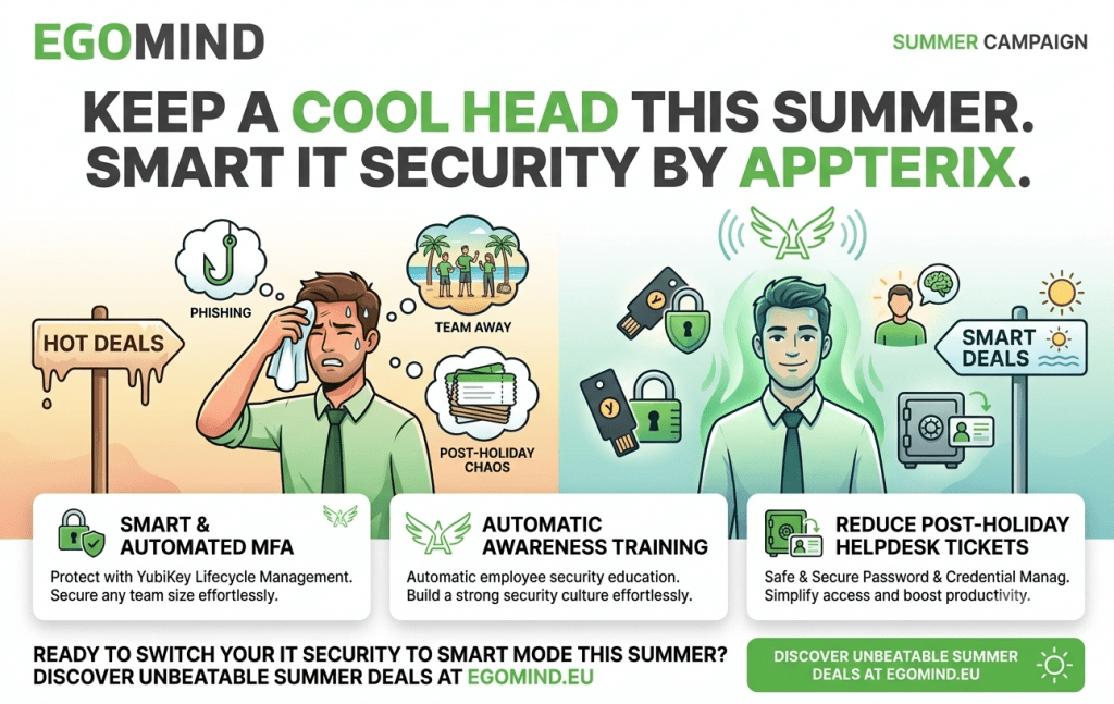 EgoMind Newsletter Juli 2026: Entspannte IT-Sicherheit für heiße Tage - Die Appterix Sommerangebote 4 Appterix Summer Deals